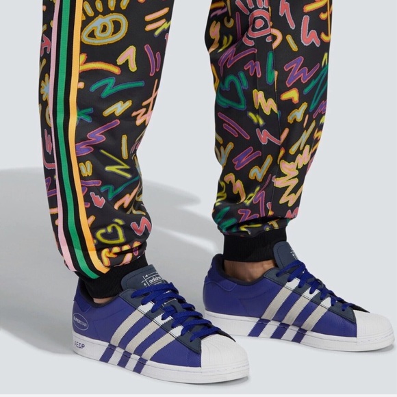 Adidas LoveUnites Unisex’s Graphic Joggers by Kris Andrew Small - Picture 4 of 10